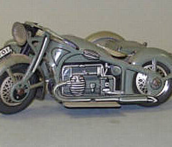 Tipp & Co. Military Motorcycle with Sidecar clockwork