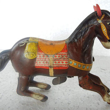 Haji Toys Jumping Horse Tin Toy
