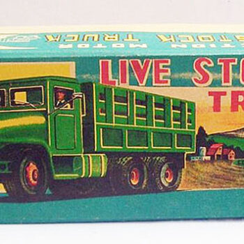 Haji Japanese Live Stock Truck Tin Toy 1950’s