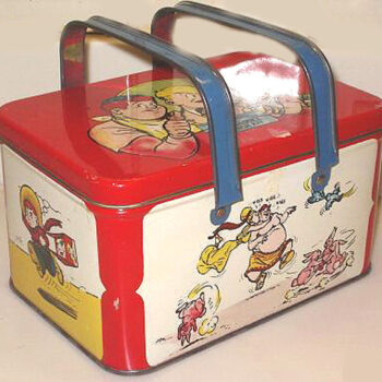 Ham Fisher Joe Palooka Lunchbox Tin 1948