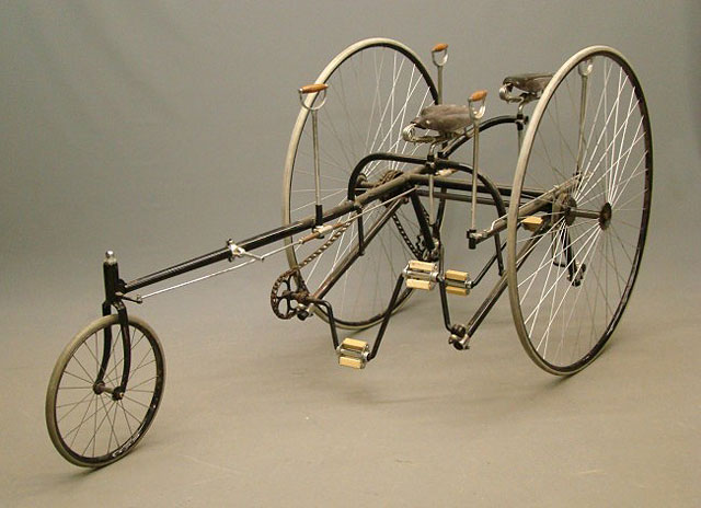 Gormully & Jeffery G & J Two Track Tandem Tricycle Replica - Antique ...