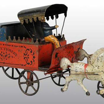 George Brown Confectionary Horse-Drawn Wagon Toy Hand-Painted