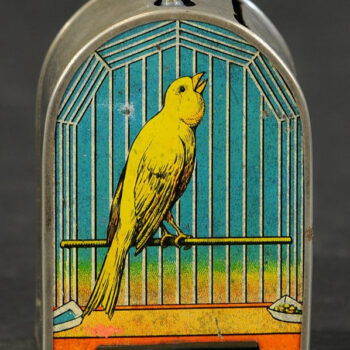 George Zimmerman Co. Bird Cage Mechanical Bank