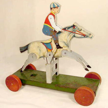 Gibbs Hurdle Rider Litho Toy No. 39