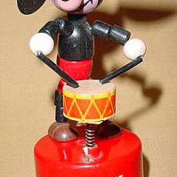 Kohner Mickey Mouse Push Puppet 1950’s