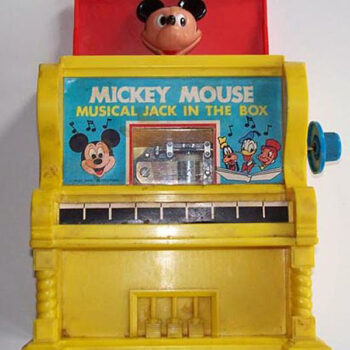 Kohner Bros. Mickey Mouse Musical Piano Jack In The Box