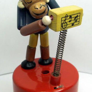 Kohner Funny The Monkey No. 154 Push Puppet Toy