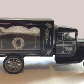 Kovap Hearse Truck Tin Litho Czech Republic