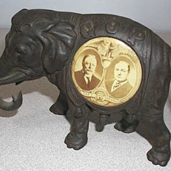 Taft and Sherman GOP Elephant 1908