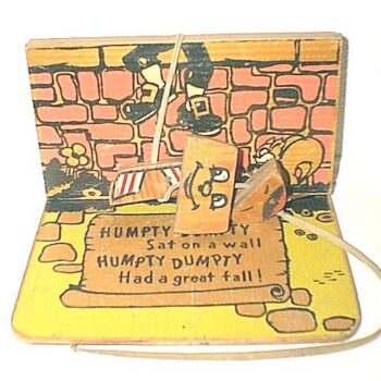 D. A. Pachter Co. Humpty Dumpty Sitting on a Wall Wooden Action Toy