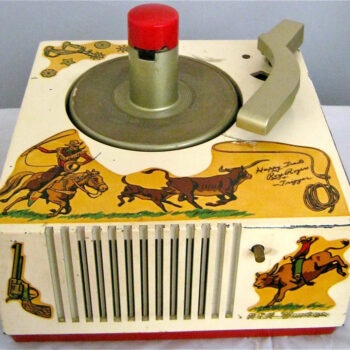 Roy Rogers and Trigger Happy Trails 45 Record Player