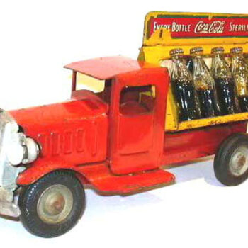 Metalcraft Coca Cola Truck with Electric Lights
