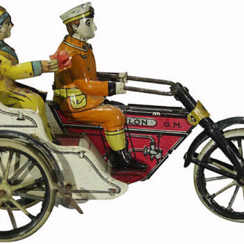 Greppert & Kelch G & K Motorcycle and Sidecar Toy