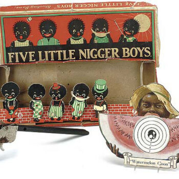Chad Valley Five Little Nigger Boys Target Game