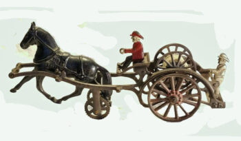 Carpenter Horse Drawn Hose Reel Fire Wagon