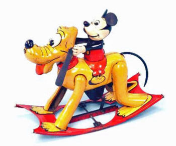 Line Mar Mickey Riding Pluto Toy