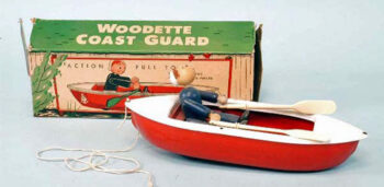 Woodette Coast Guard Boat Toy