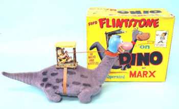 Marx Red Flintstone Riding Dino