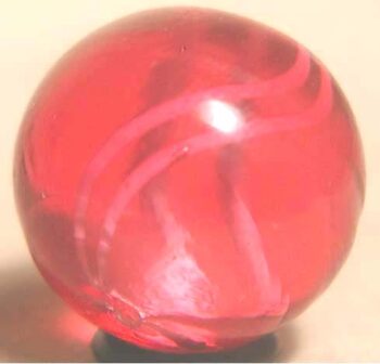 Red Mist Coreless Swirl Marble