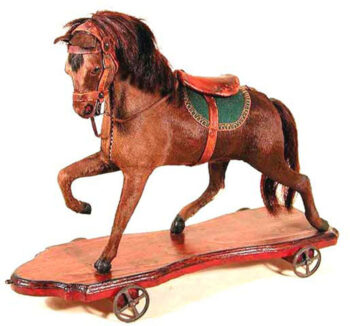 German Pull Toy Horse