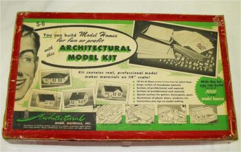 Architectural Model Materials Architectural Model Kit House Blue Prints  1940-50s