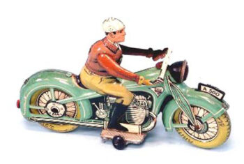 Arnold Motorcycle With Rider