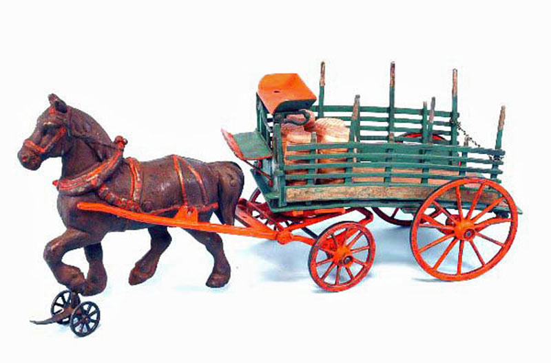 Welker & Crosby Dray Wagon - Antique Toys Library