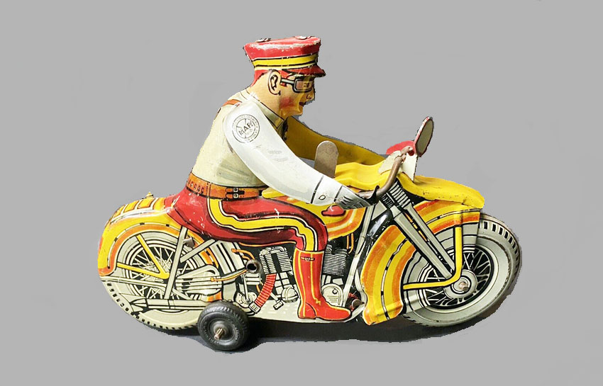 Marx Policeman On Motorcycle