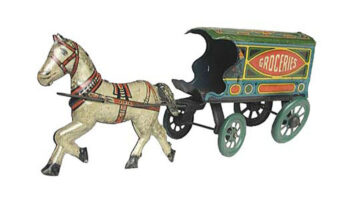 Chein Horse Drawn Grocery Wagon