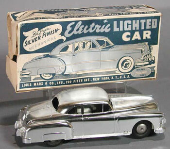 Marx Silver Electric Lighted Car