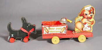 Fisher Price Scotty and Hot Dog Cart