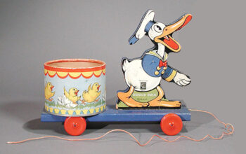 Fisher Price Donald Duck Chick Cart No. 469