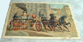 McLoughlin Bros. Fire Engine Picture Puzzle 1887