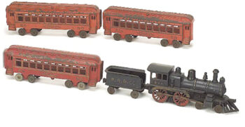 Hubley Floor Train Passenger Set