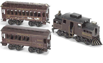 Voltamp Special Maroon Pennsylvania Passenger Train Set