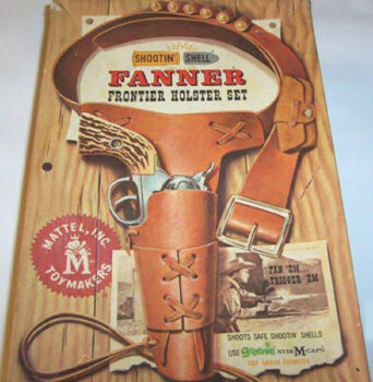 Mattel Shootin Shell Fanner Frontier Cap Gun Set