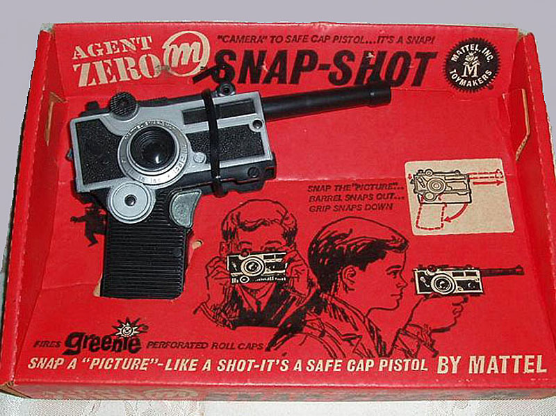 Mattel Agent Zero M Snap Shot Camera Cap Pistol Antique Toys Library