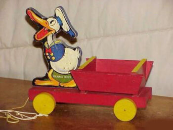Fisher Price Disney Donald Duck Cart No. 500  1937