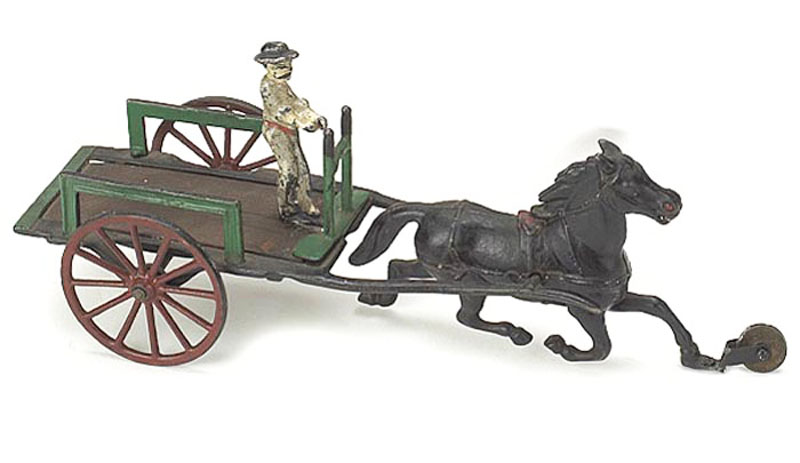 Welker Crosby Horse Drawn Cart - Antique Toys Library