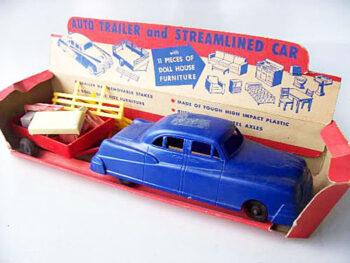 Kahn Toy Co. Streamlined Car & Trailer