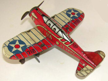 Marx U.S. Army Fighter Airplane Tin 1930’s