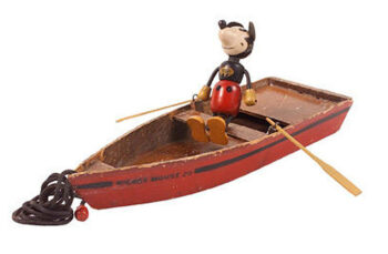 Cameo Doll Co. Mickey Mouse Fun-e-Flex Rowing a Boat