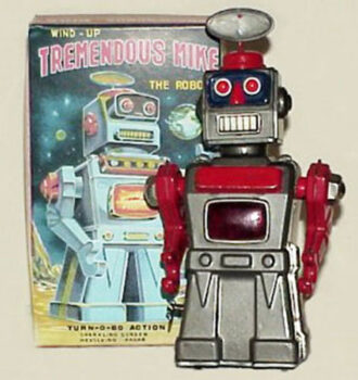 ASC Aoshin Co. Red/Silver Tremendous Mike Robot