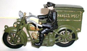 Hubley Harley Davidson Parcel Post Motorcycle