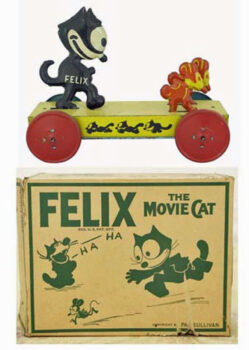 Chein Felix The Cat Chasing Mice Platform Toy