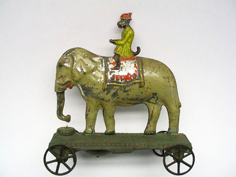 Rogers/Razor Sheffield Jumbo Elephant Pull Toy - Antique Toys Library