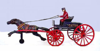 Hubley Horse Drawn Fire Chief Wagon