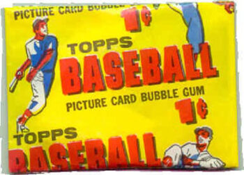 Topps 1 cent 1956 Baseball Gum Packet