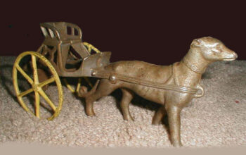 Kenton Greyhound Dog Pulling Cart