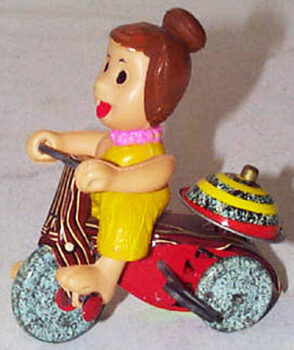 Marx Flintstones Wilma on Tricycle